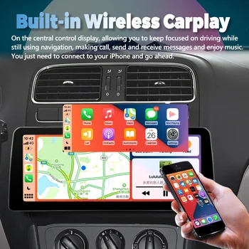 12,3-инчов Qled екран Автомобилен Плейър 2Din Стерео Радио За VW POLO 5 2008-2020 Android 13 GPS Мултимедийно Главното устройство Carplay