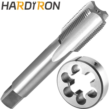 Метчик Hardiron M30 X 0,5 и набор от матрици за дясната ръка, метчик с машинна резба M30 x 0,5 и кръгла матрицата